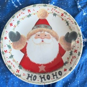 💜 VINTAGE Studio 33 Christmas Santa Cookie Plate